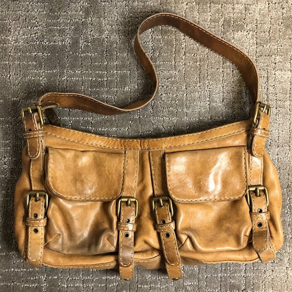 Kooba Handbags - Kooba // Tan Leather Shoulder Purse